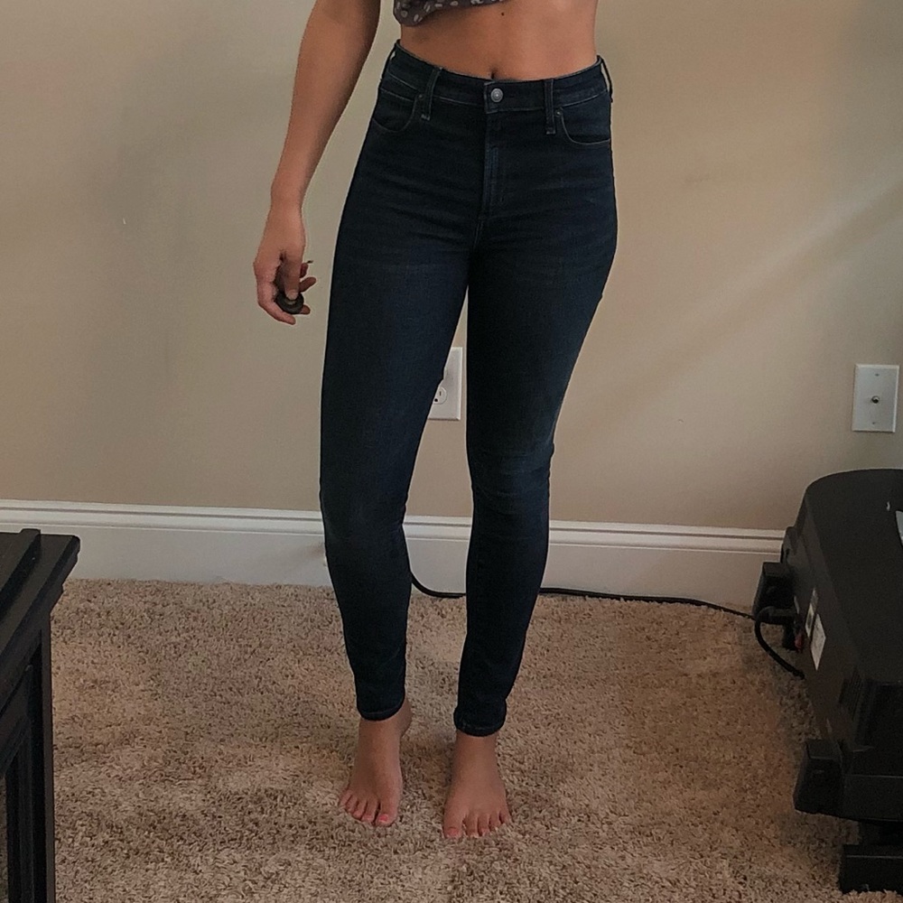 Abercrombie and Fitch high waisted skinny jeans 0